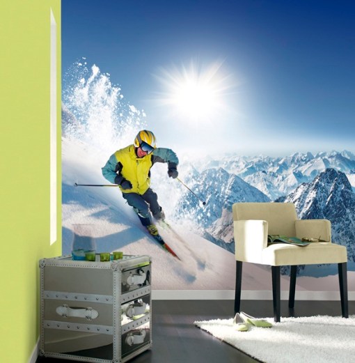 fotomural deporte esquí
